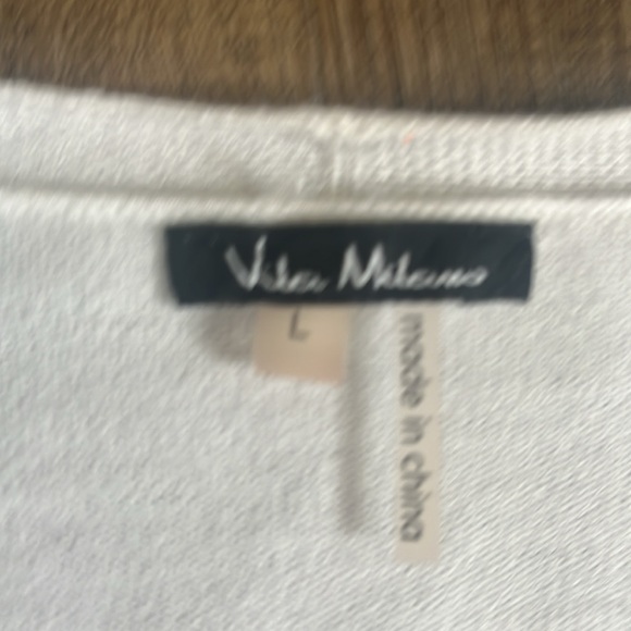 Pretty white flowy open front cardigan large - Picture 4 of 5